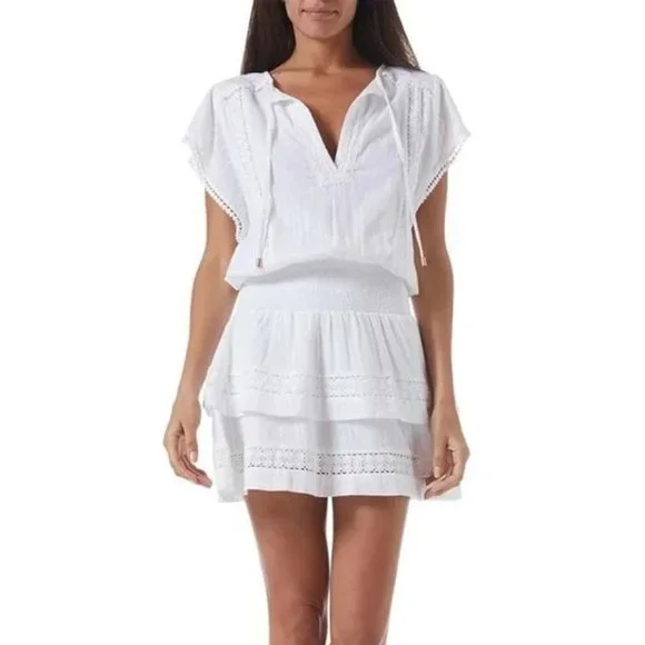 Melissa Odabash | Swim | Nwot Melissa Odabash Georgie Coverup Crochet Dress  In White L | Poshmark